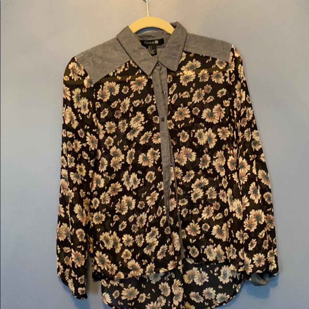 Forever 21 collared top